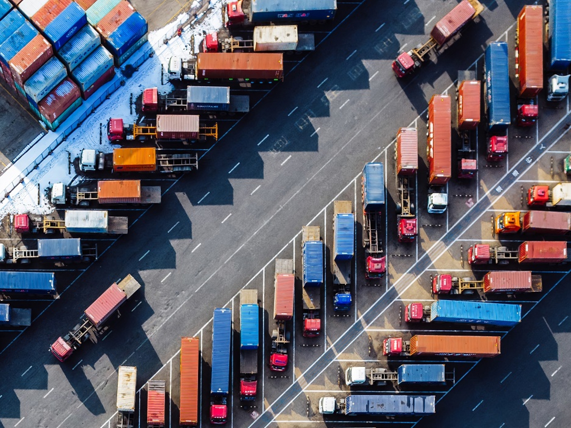 Trucks/Lorries and Cargo from Above